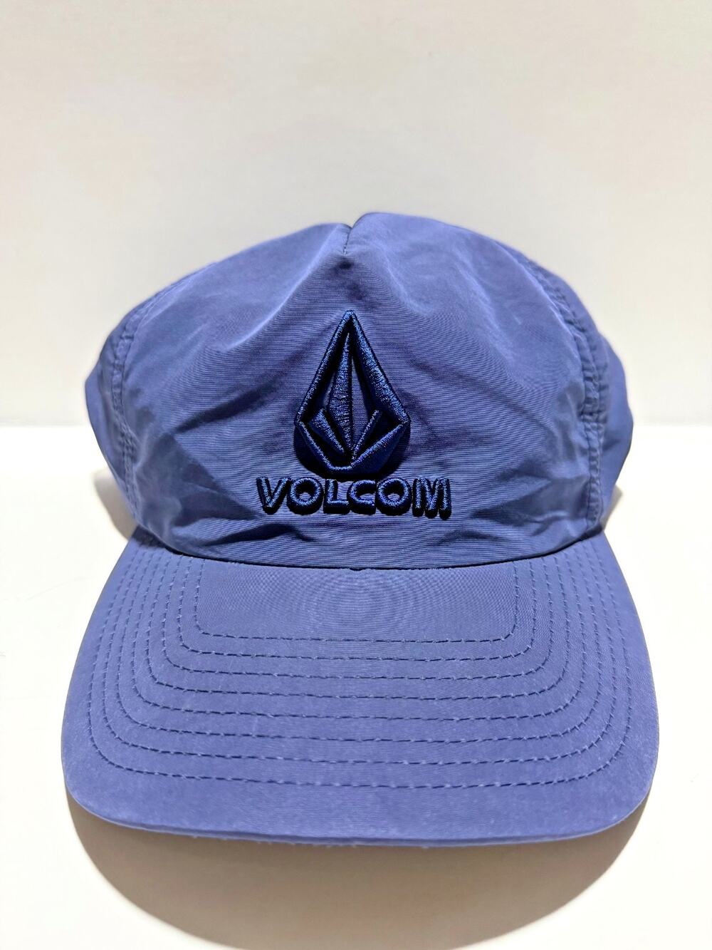 Volcom Navy Blue Sport Dri Fit Adjustable Hat Cap
